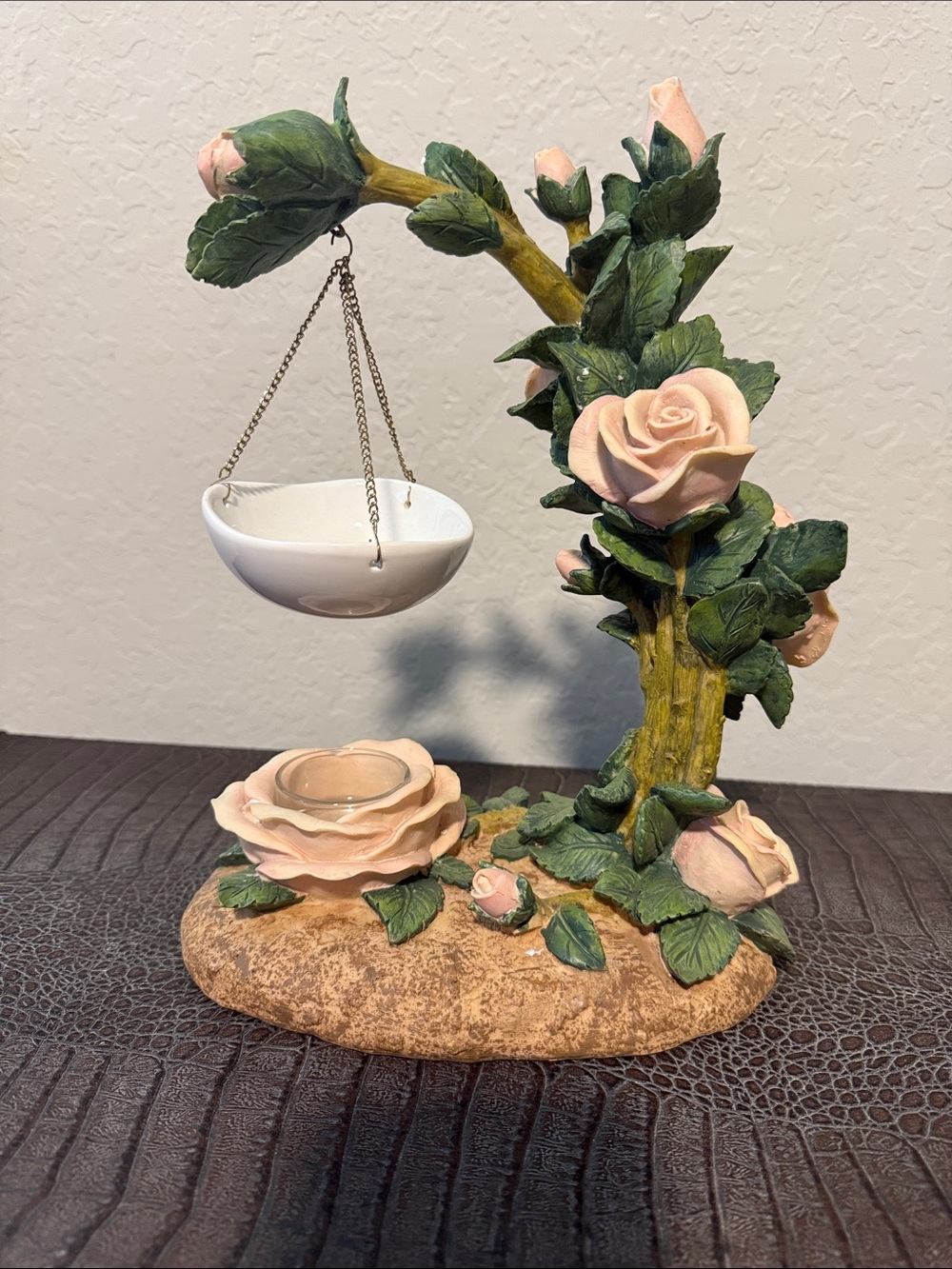 Yankee candle pink rose wax warmer